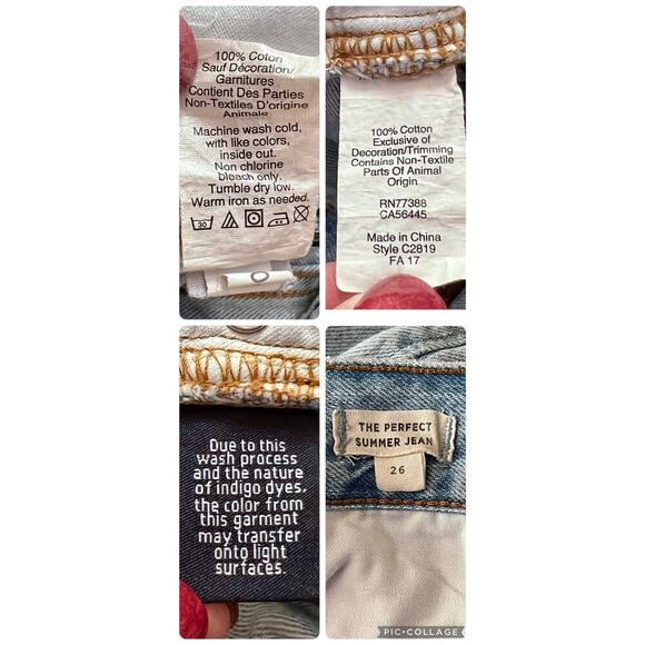 Madewell The Perfect Summer Jean in Fitzgerald Wash Size 27 - Picture 10 of 17